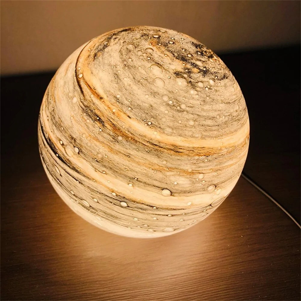 Starry Sky Night Light Table Lamp Planet Moon